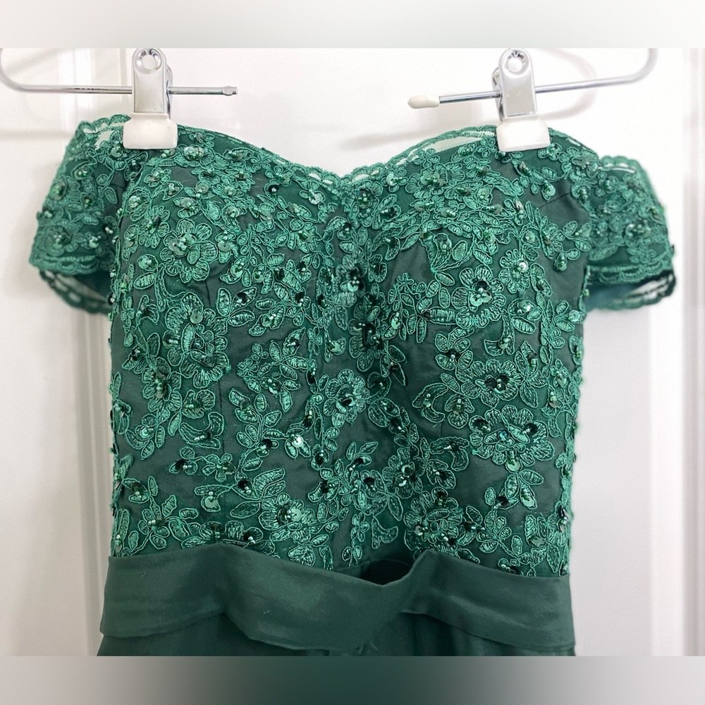 Unknown brand bridesmaid dress, size S, Dark Green